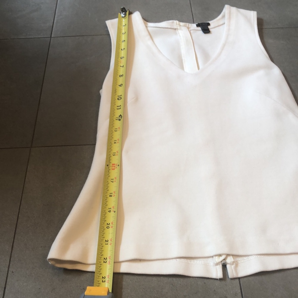 J. Crew Sleeveless Off White Top - Picture 5 of 8